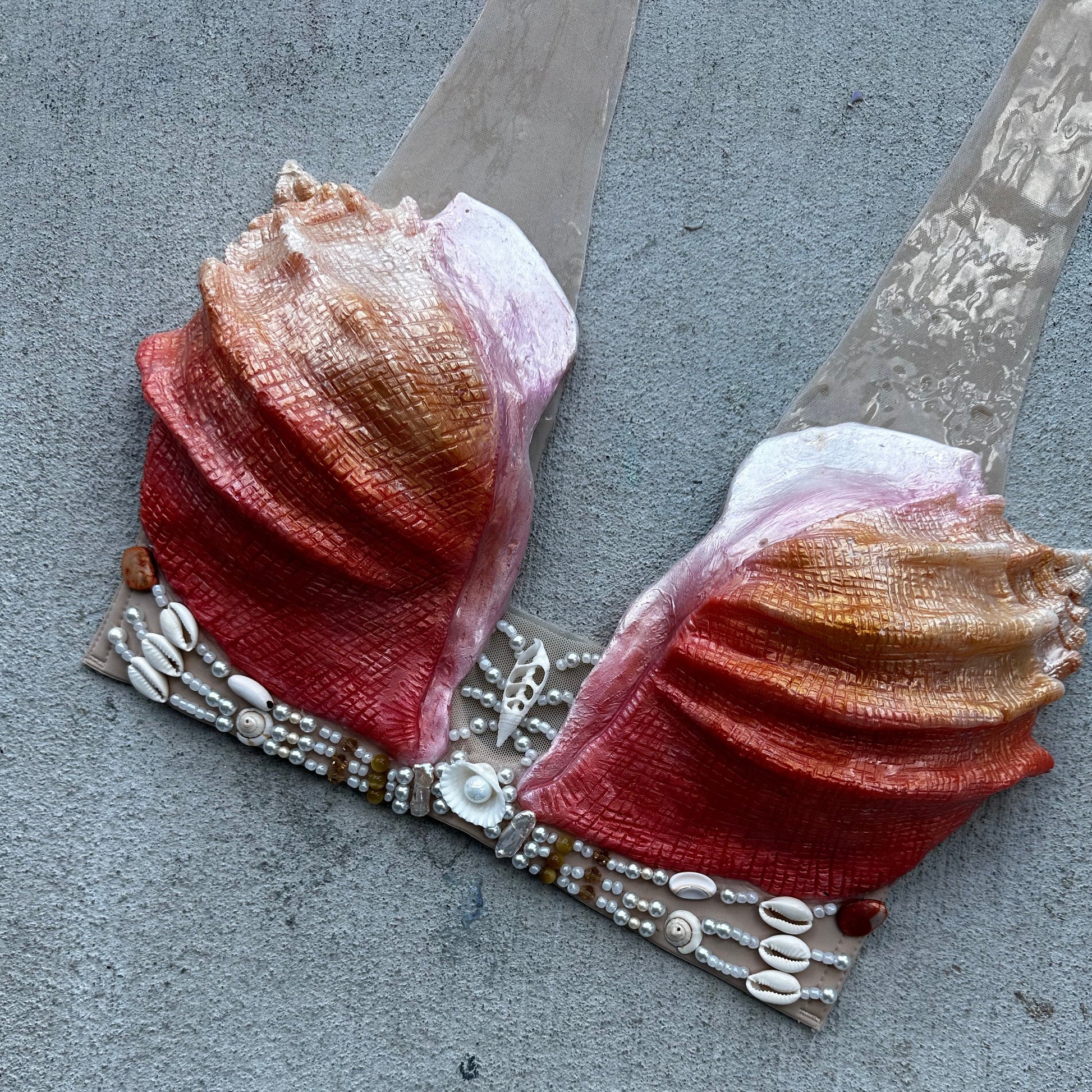 Custom Conch Shell Top B/C/D/DD/F/G cup size