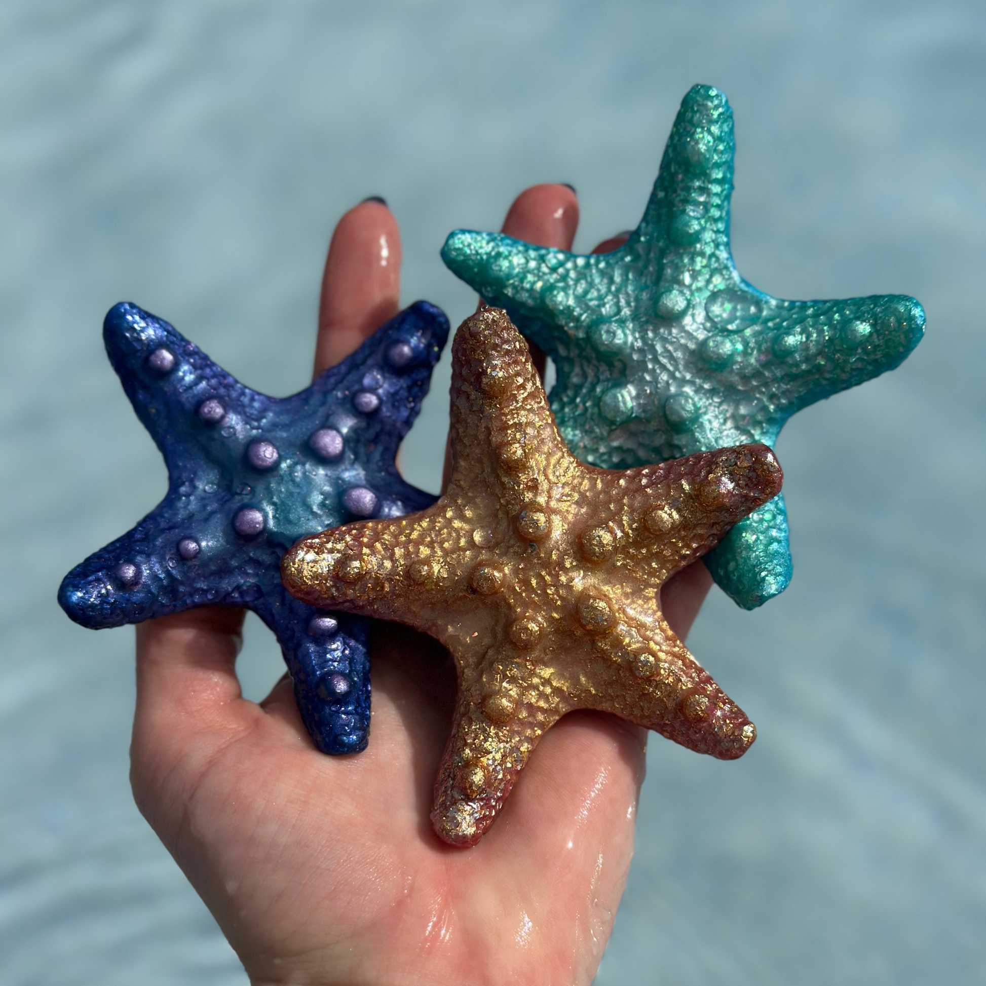 Mermaid Star Pack ~ 3 Starfish Pool Dive Toys