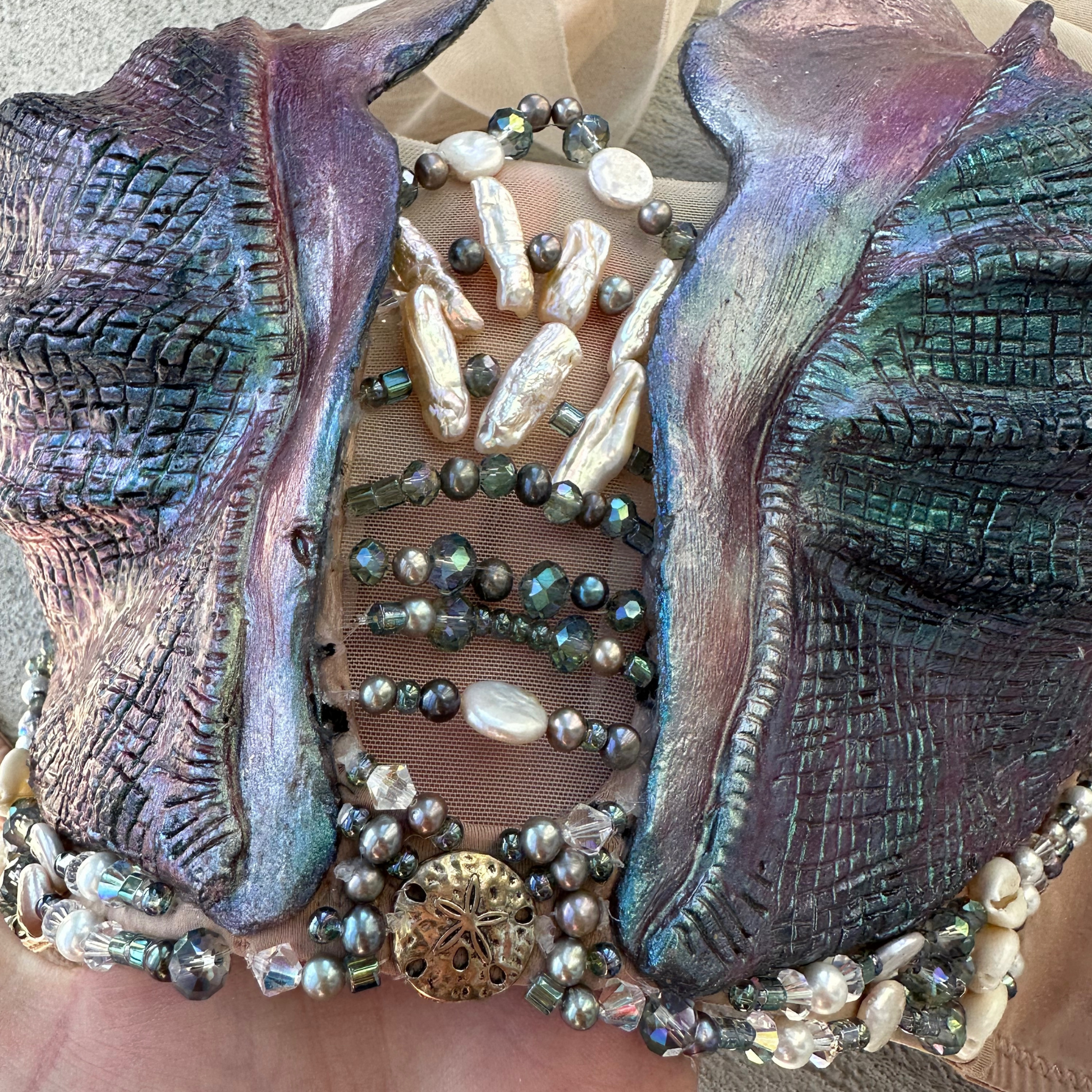 Custom Conch Shell Top B/C/D/DD/F/G cup size