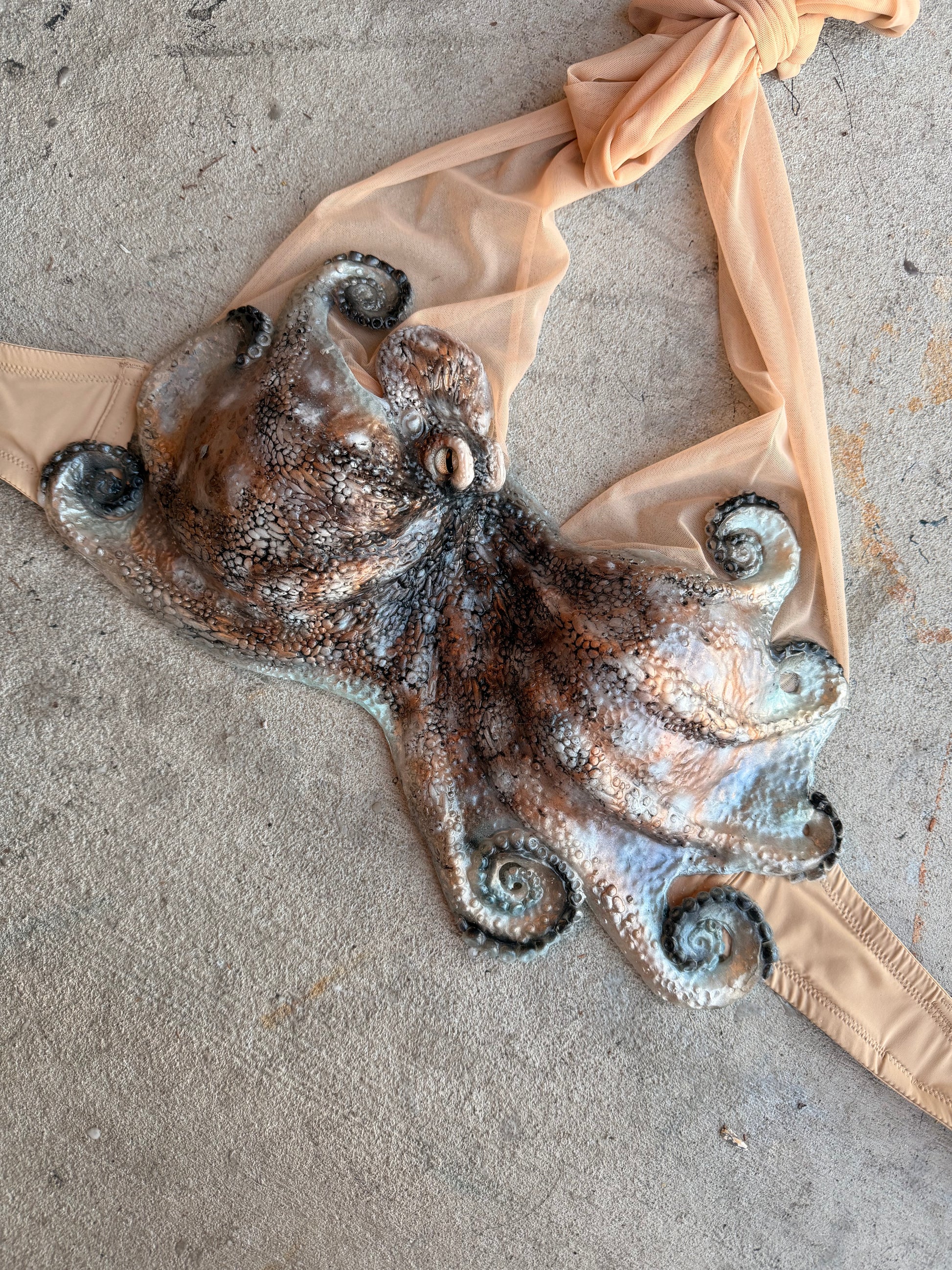 Caribbean Reef Octopus Silicone Top – Pre-Made (34B / Convertible O-Ring Fit)