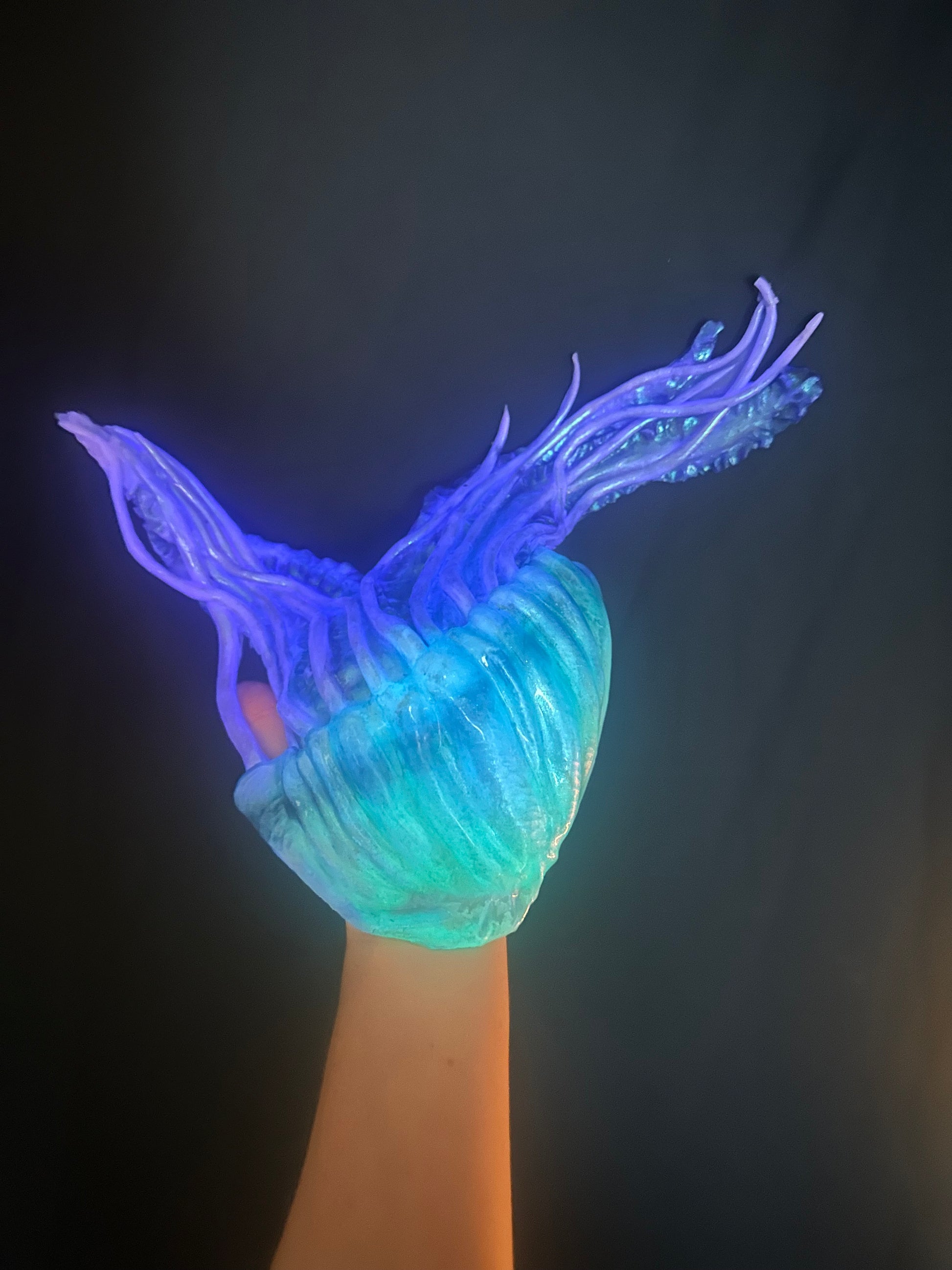 Glow in the Dark Build-A-Top Jellyfish pre-made B/C/D/DD top