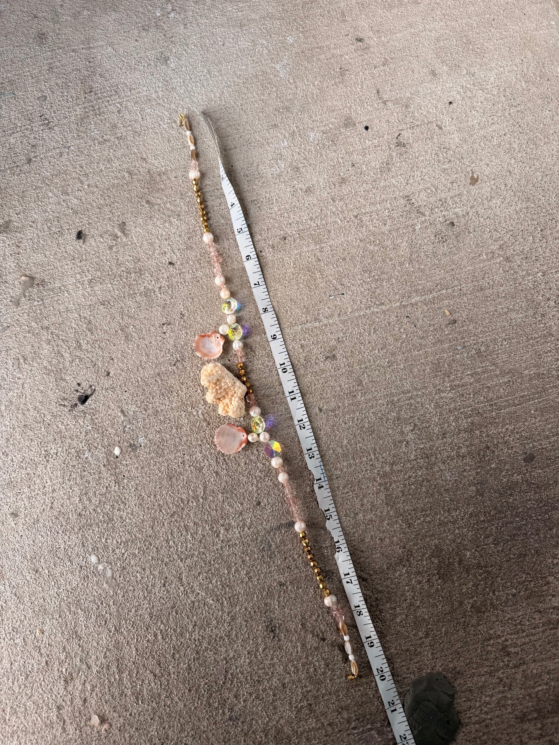 Blush Reef Coral Necklace – Natural Coral, Pearl & Seashell Adornment