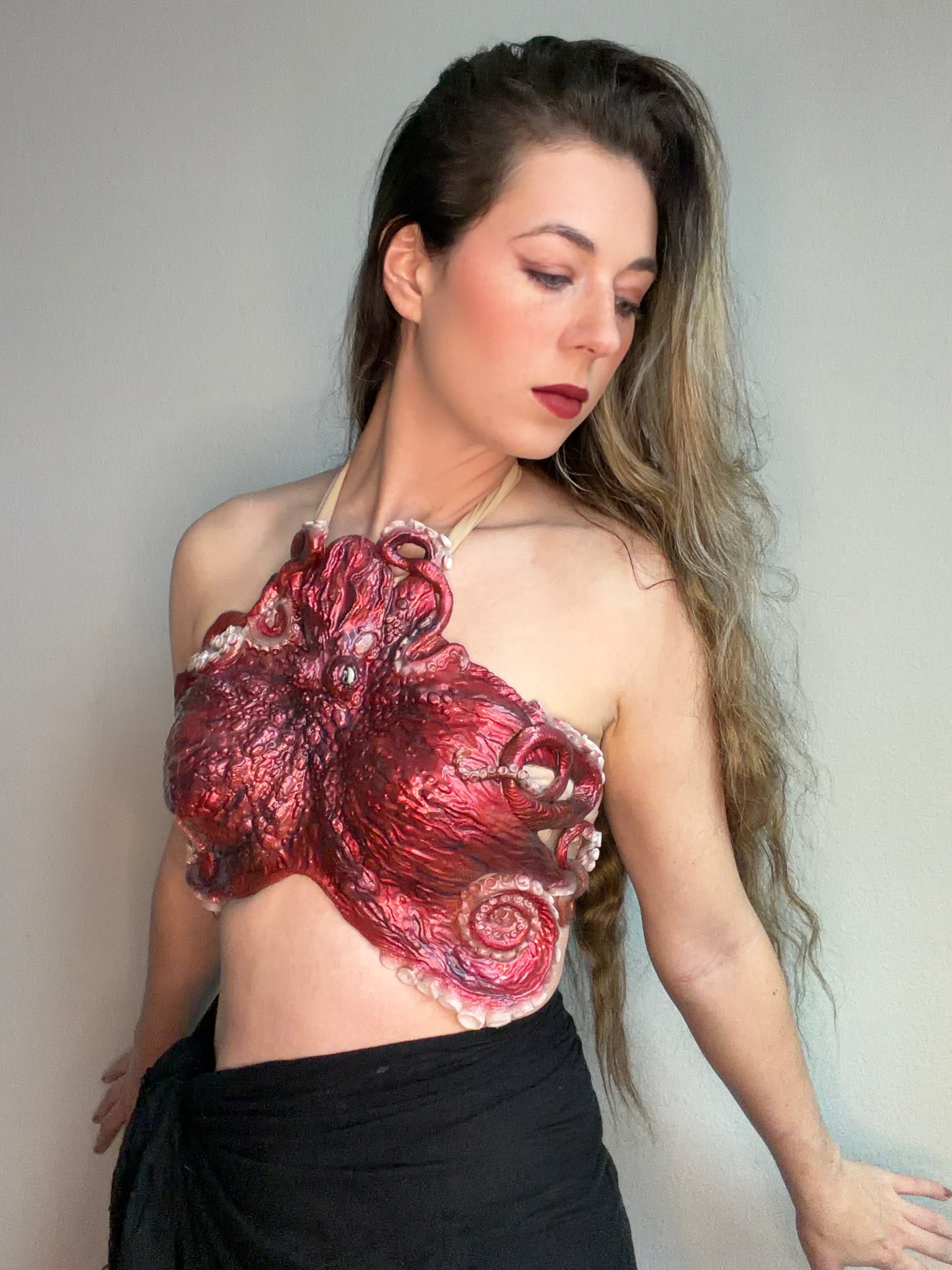 Custom Pacific Octopus Silicone Top – Color Choice (B–DD Fit)