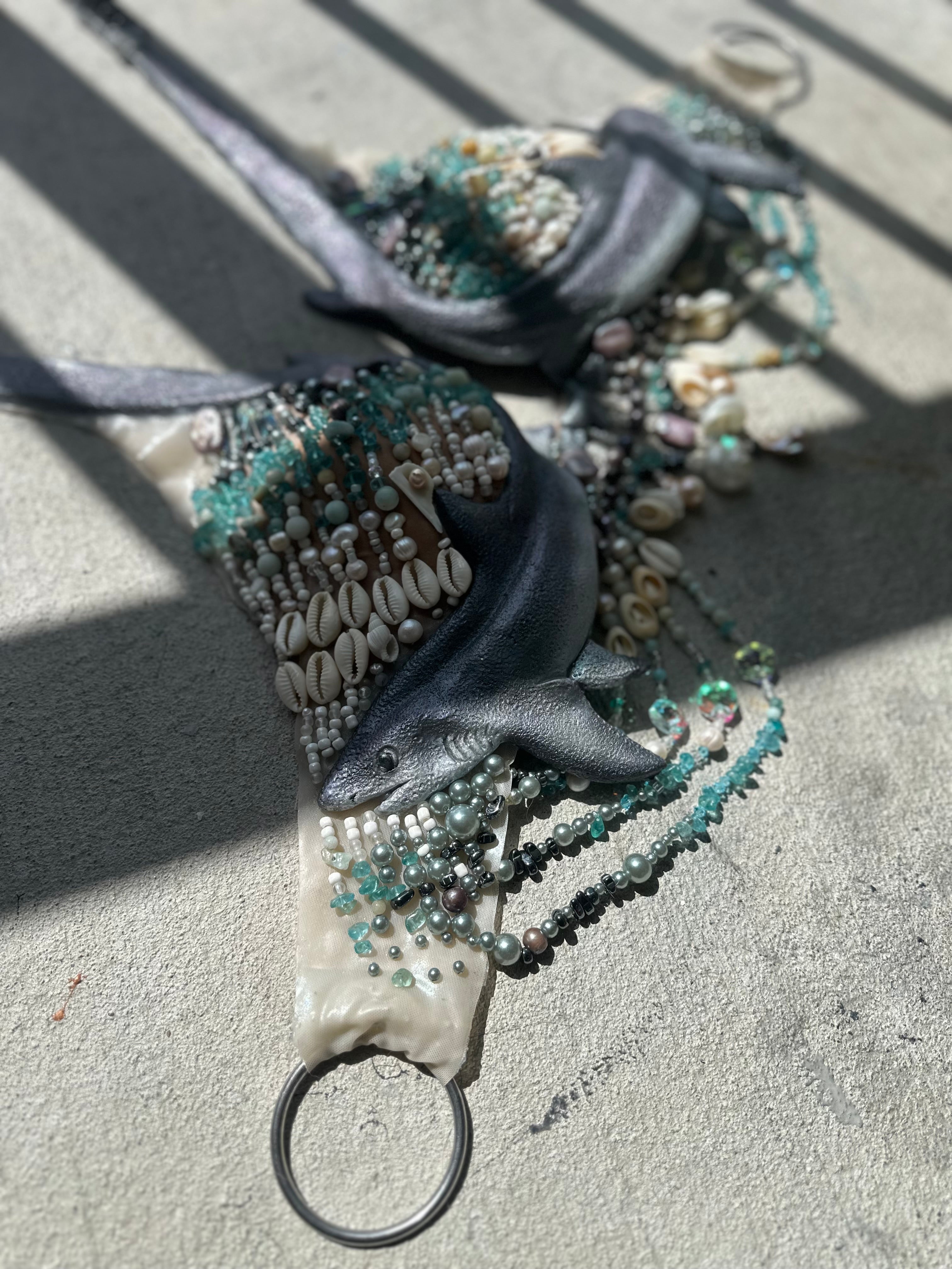 Custom Thresher Shark Beaded Mermaid Top Slot