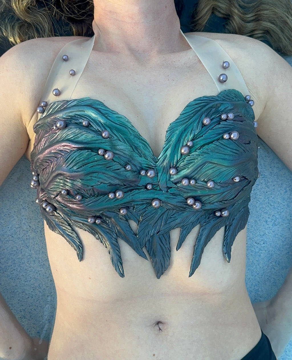 Pre Made 32C NEW Seaweed Top Design +Pearls