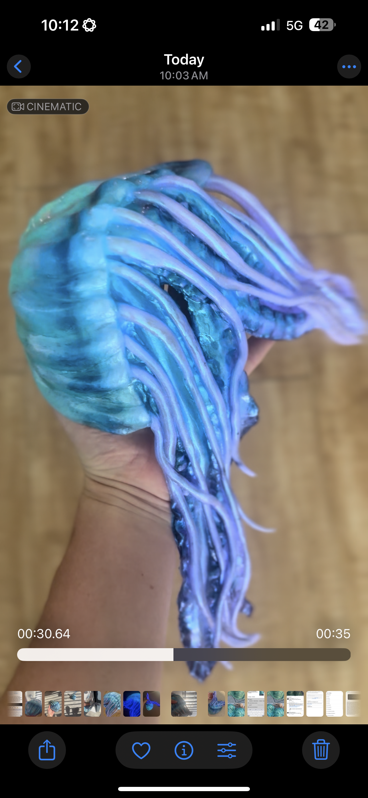 Glow in the Dark Build-A-Top Jellyfish pre-made B/C/D/DD top