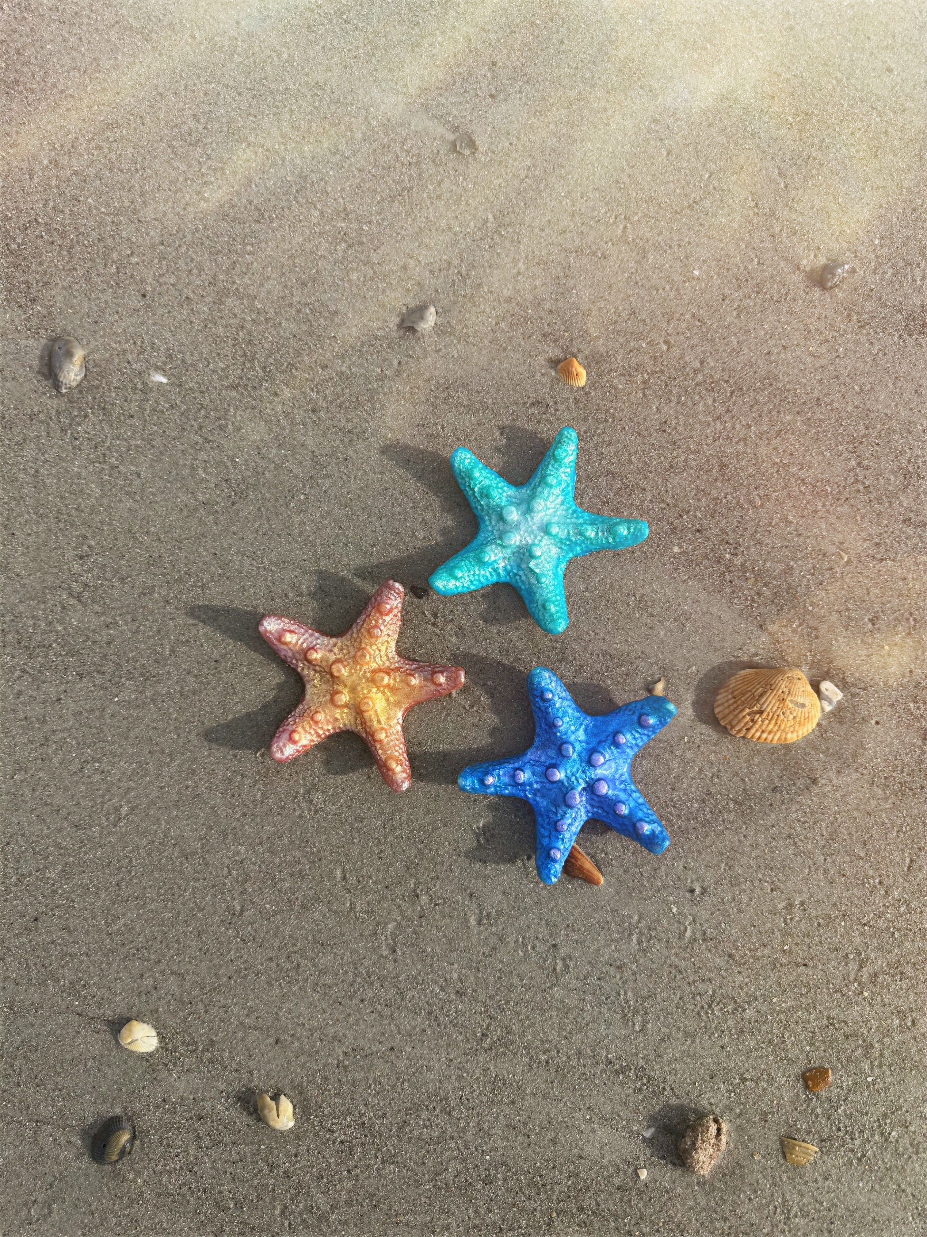 Custom Silicone Starfish Dive Toys – Set of 3 | Mermaid Tail Match, Pool Props & Underwater Party Favors