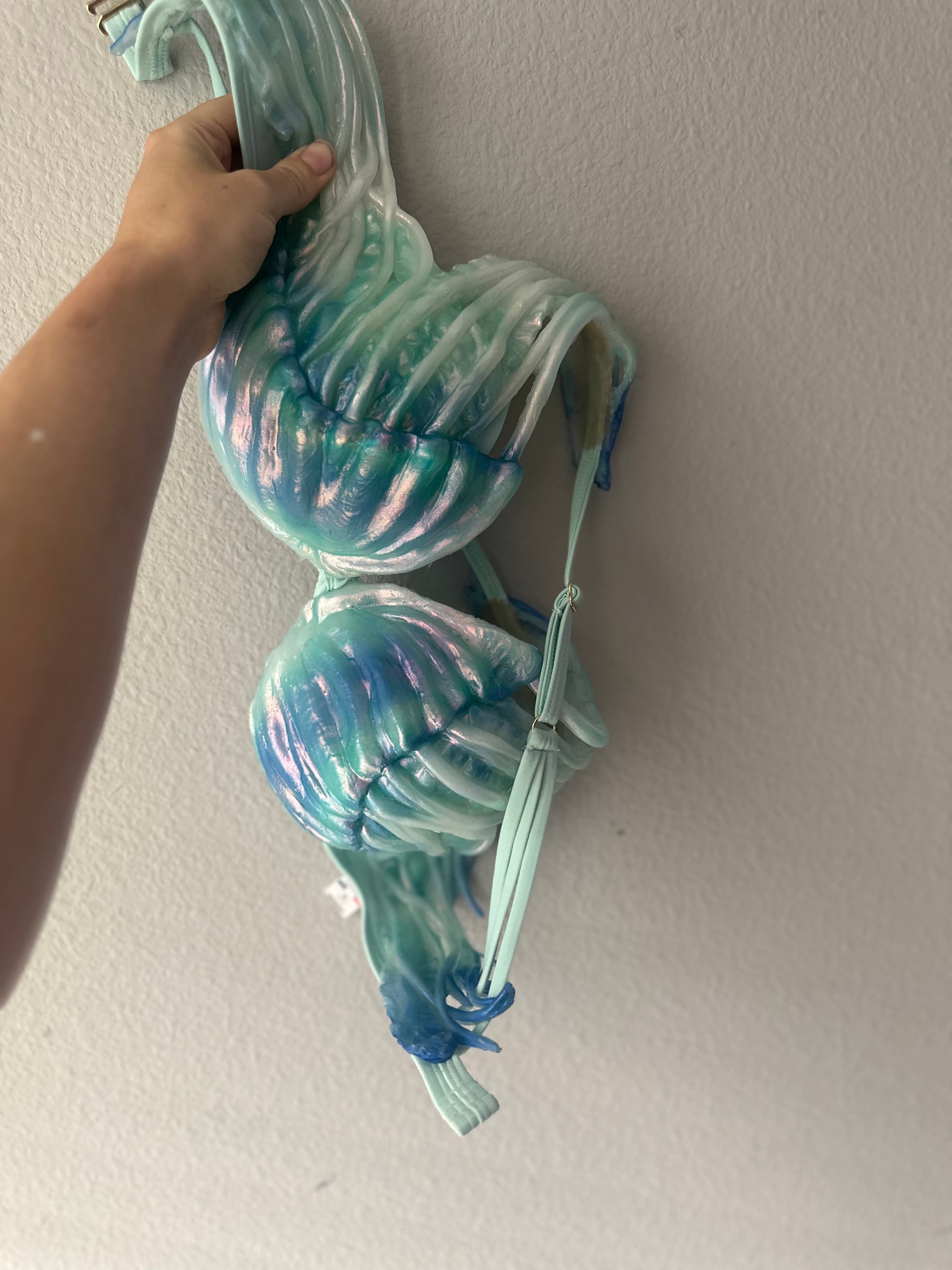 Jellyfish Silicone Mermaid Top (Swimsuit-Base Custom) B/C\D and DD Cup Available