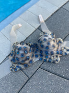 Pre-Made Blue-Ringed Octopus Silicone Mermaid Top – Adjustable Band for C Cup Sizes