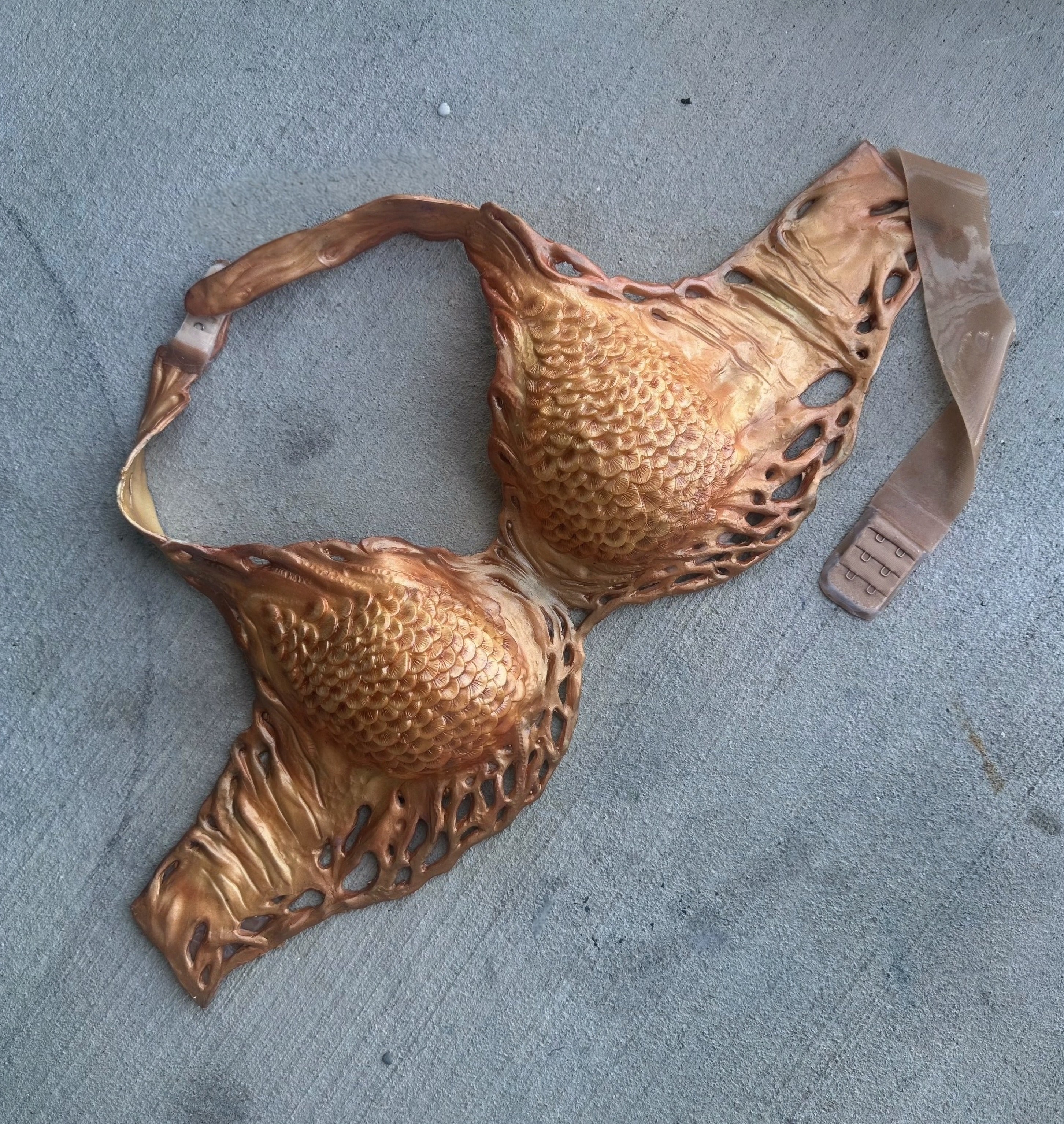 H2O-Inspired Mermaid Bra Top – Handcrafted Ocean Fantasy Costume Piece Top Slots B/C/D