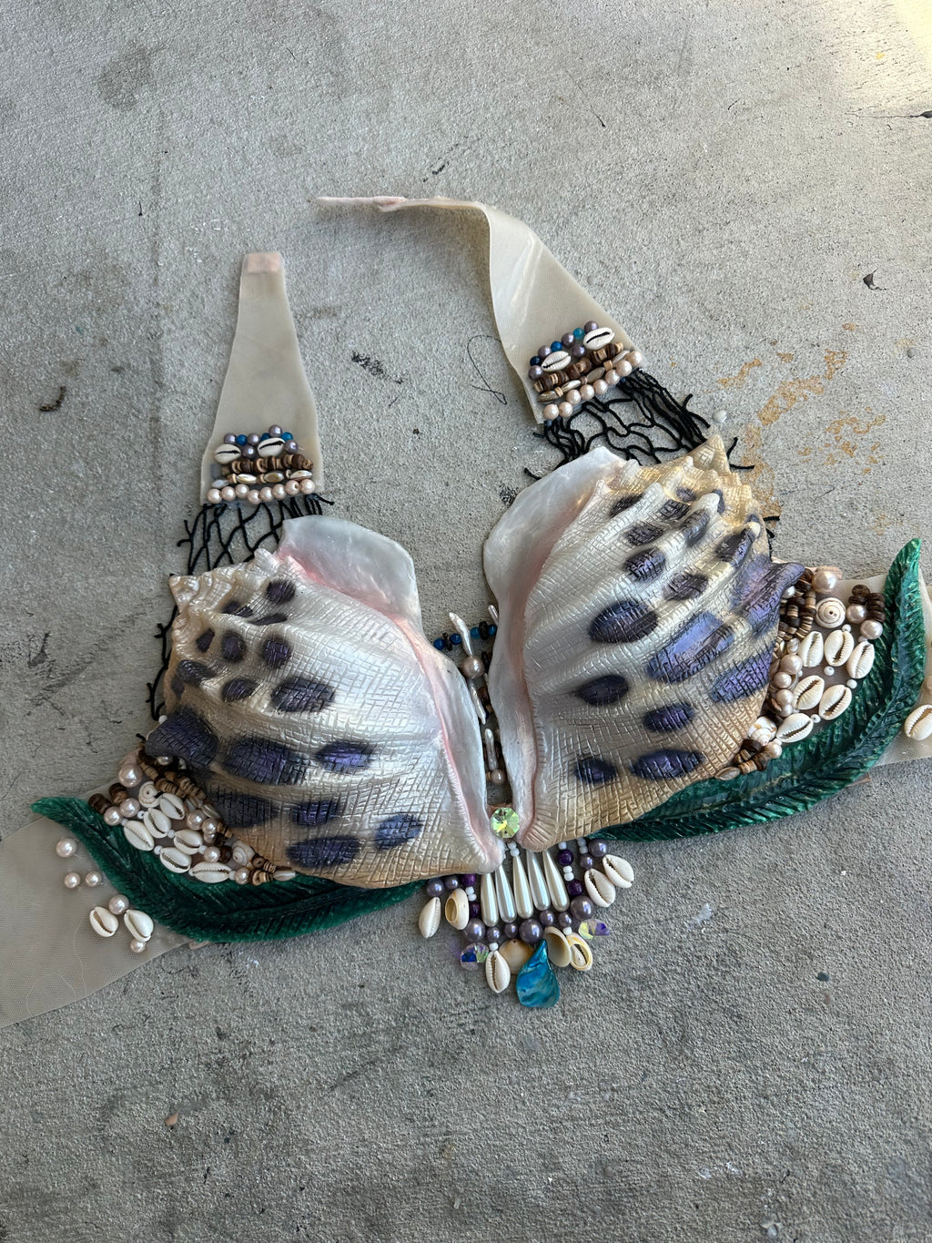 Custom Conch Shell Top B/C/D/DD/F/G cup size