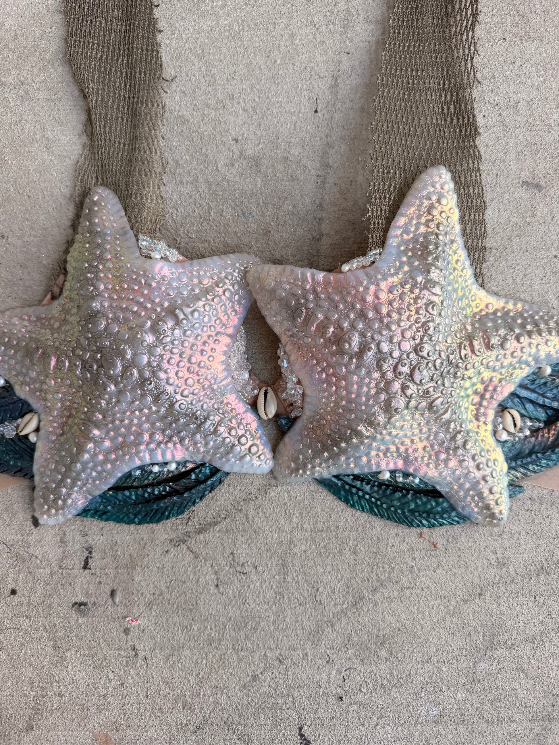 Color Shift Starfish Mermaid Top – 34C pre made
