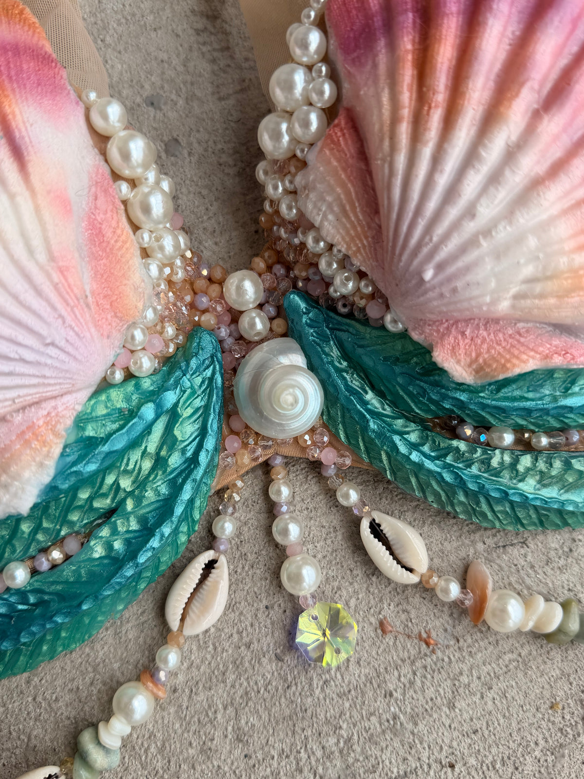 Sunrise Shell Mermaid Top – 34A | Silicone Mermaid Swim Top