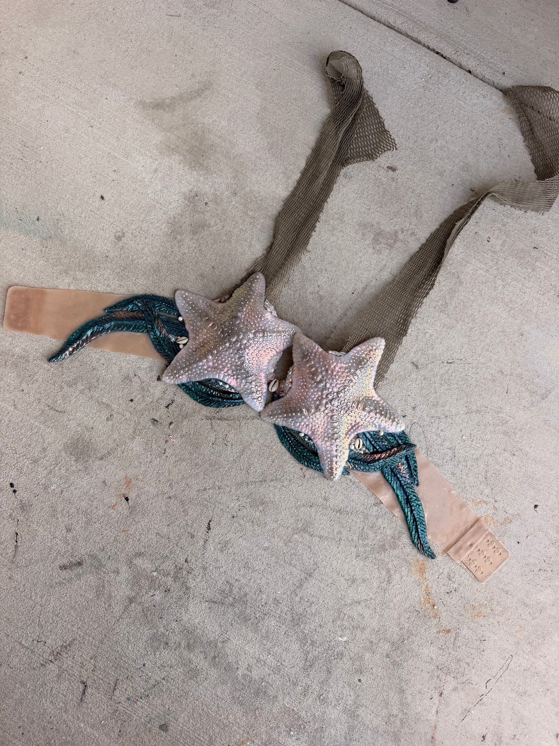 Color Shift Starfish Mermaid Top – 34C pre made