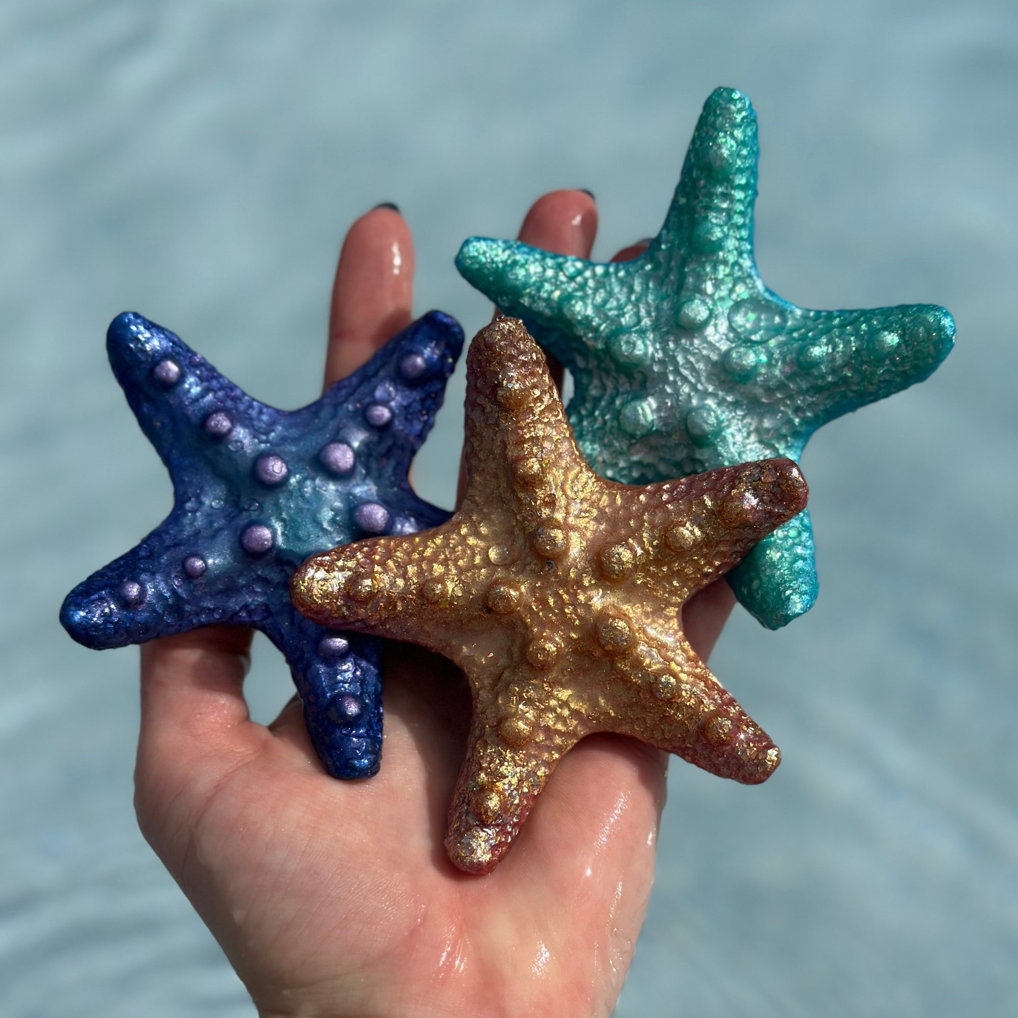 Mermaid Star Pack ~ 3 Starfish Pool Dive Toys