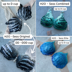 Custom H2O Seas Separated Mermaid Top Original/Elite Styles