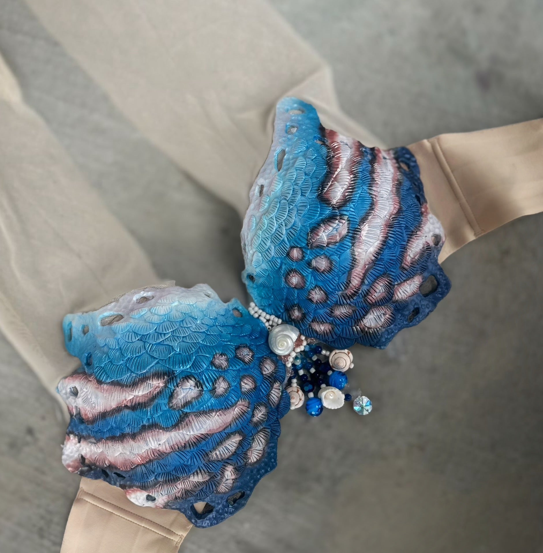 Custom H2O Seas Separated Mermaid Top Original Sizes B, C, D, DD, and DDD cup sizes