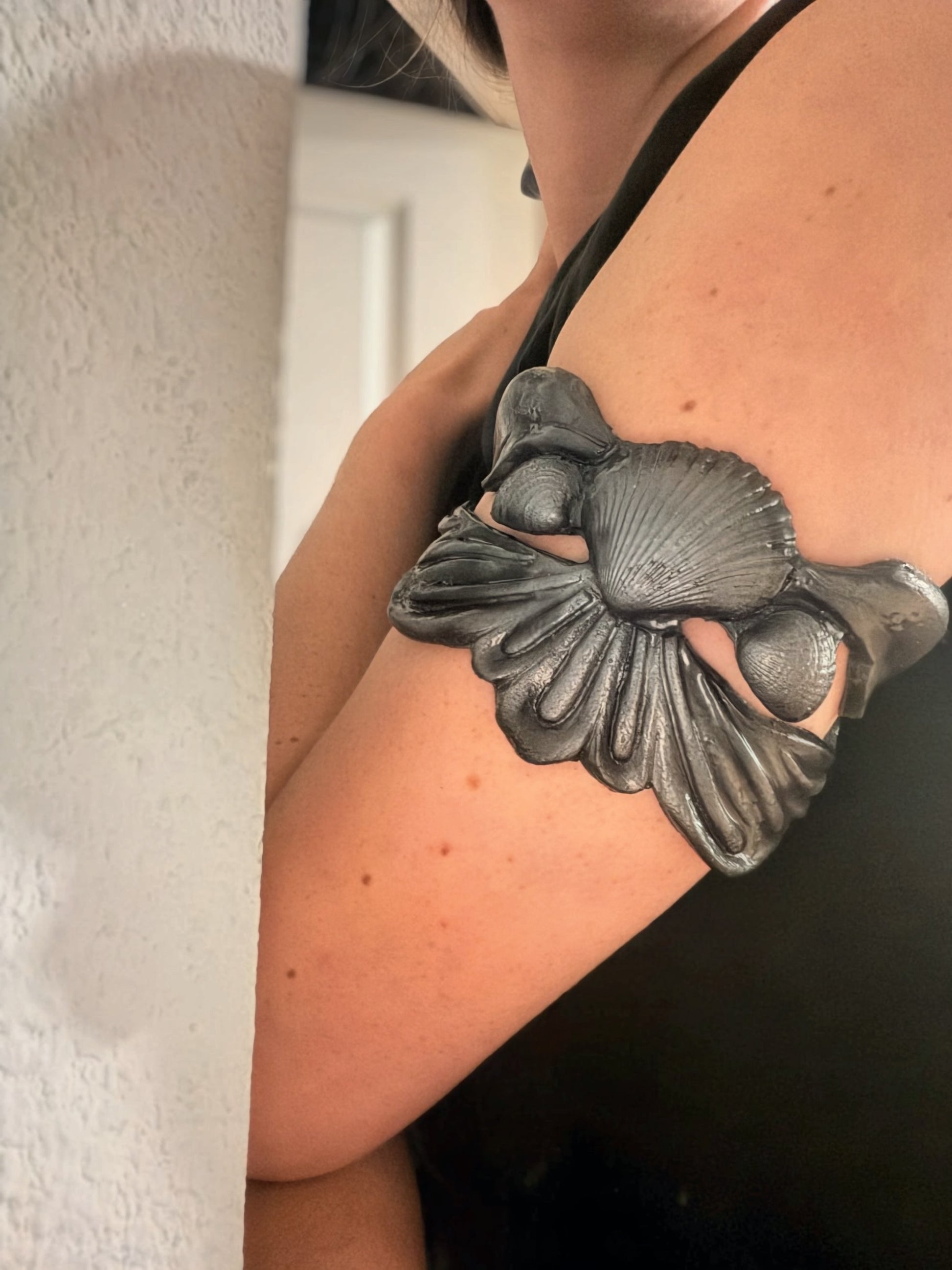 Silver Tide Dolphin Upper Arm Band – Dragon Skin Silicone (will fit 13-15.5 inches)