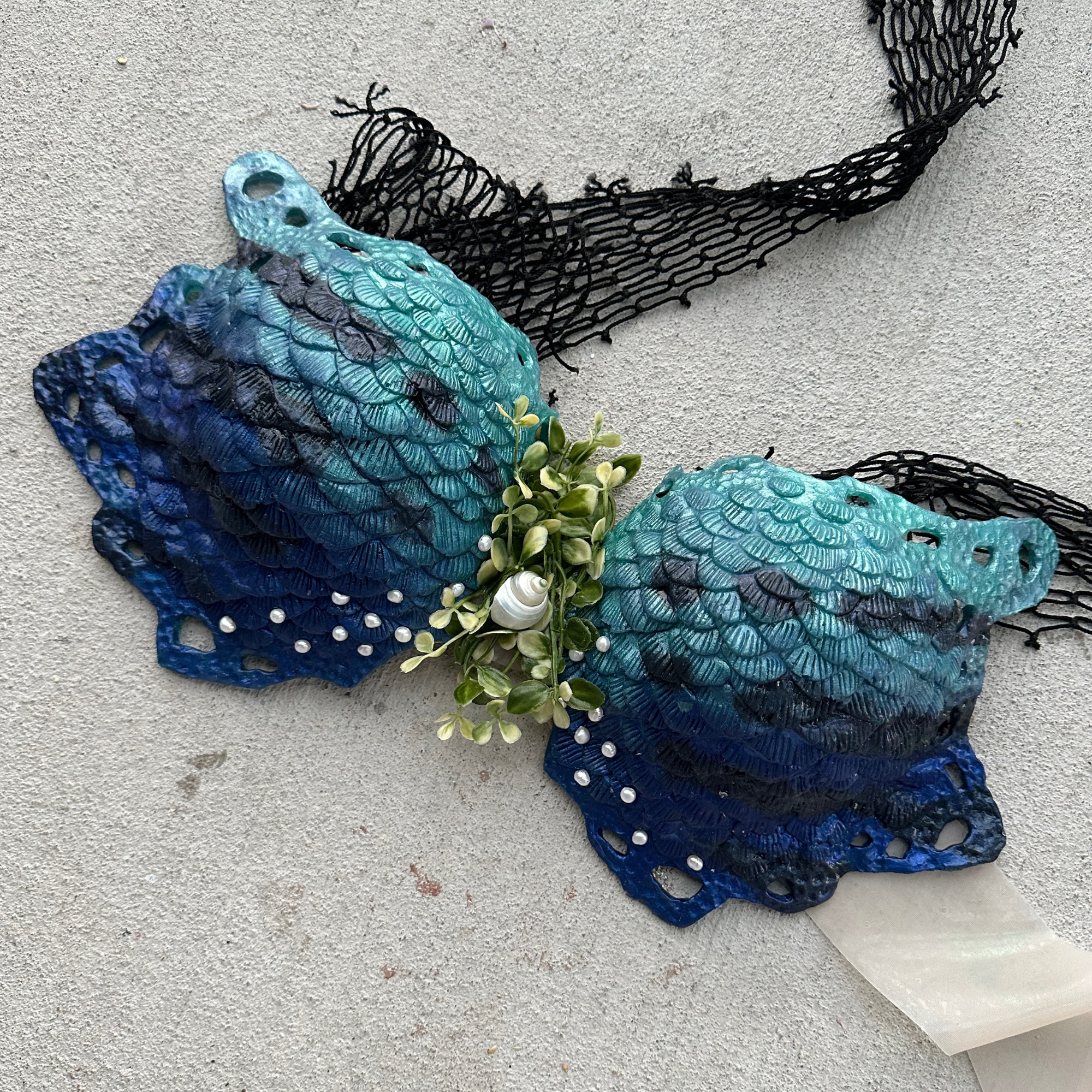 Custom H2O Seas Separated Mermaid Top Original Sizes B, C, D, DD, and DDD cup sizes