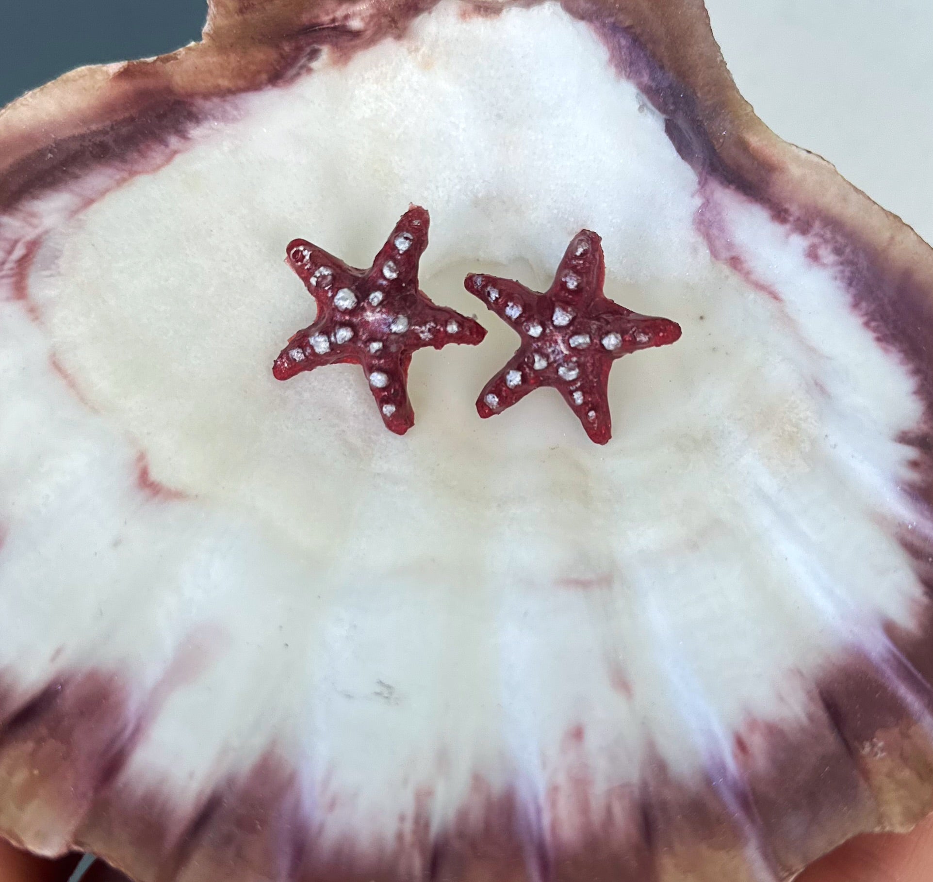 Silicone Starfish Earrings -