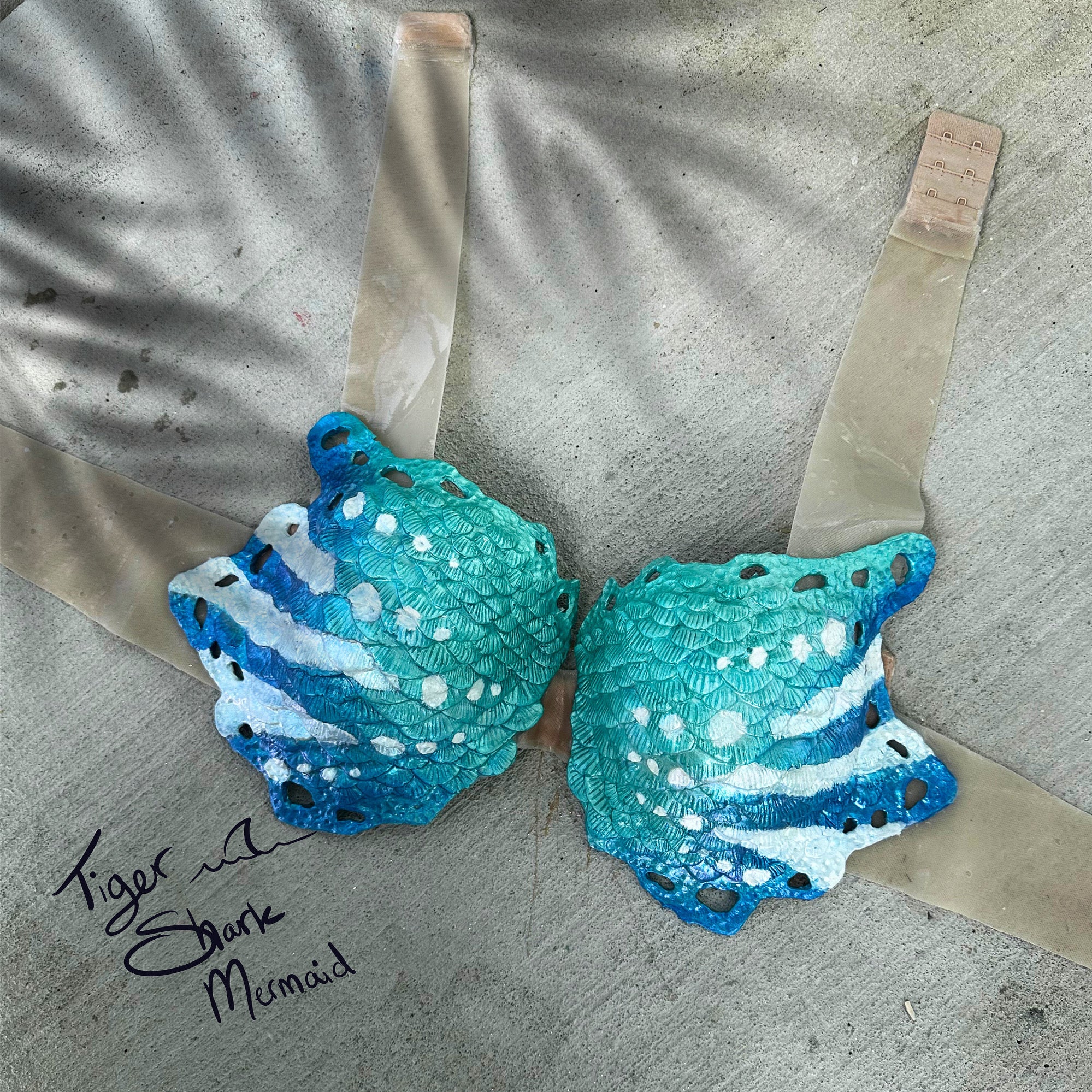 Custom H2O Seas Separated Mermaid Top Original Sizes B, C, D, DD, and DDD cup sizes