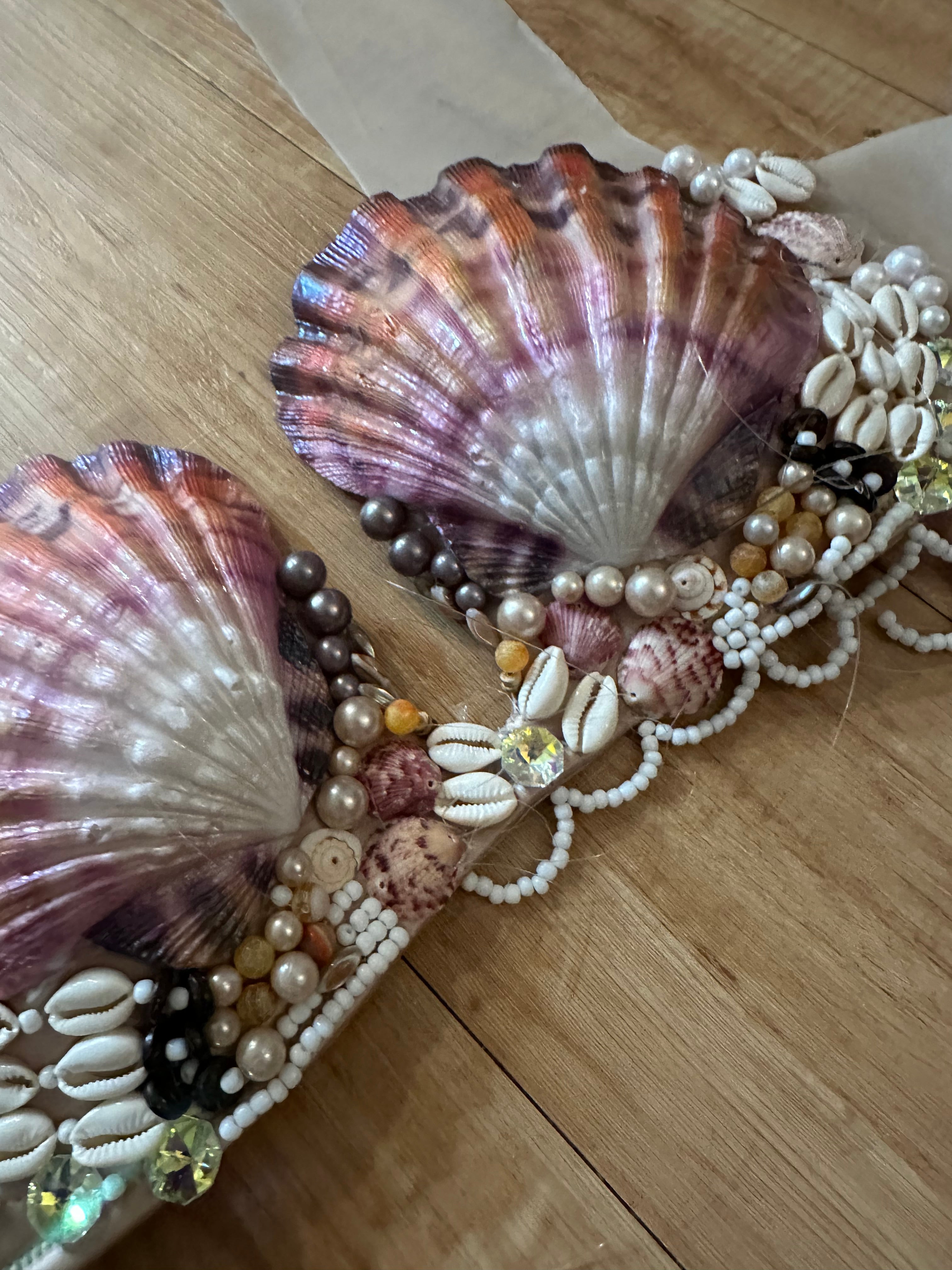 Shell & Beadwork Mermaid Top – Deep Plunge C Cup (Available for Reserv ...