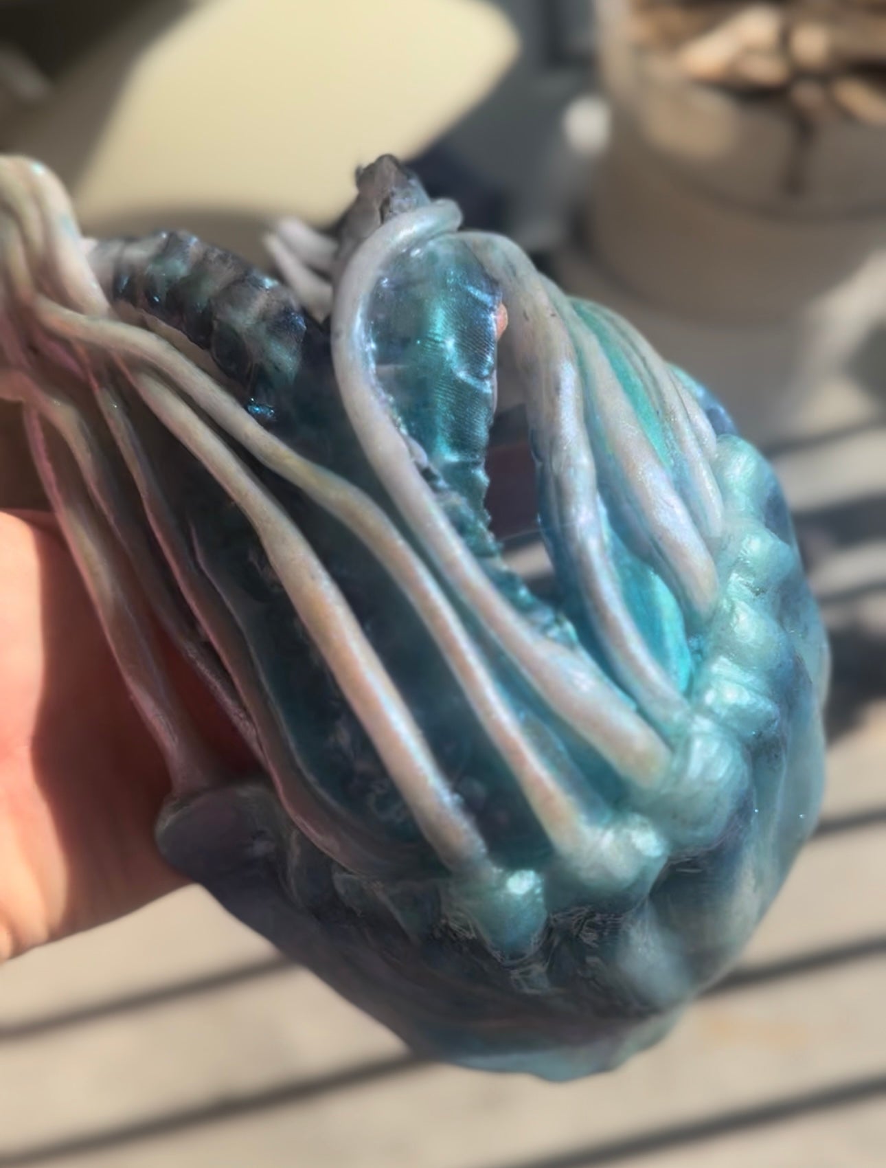 Glow in the Dark Build-A-Top Jellyfish pre-made B/C/D/DD top
