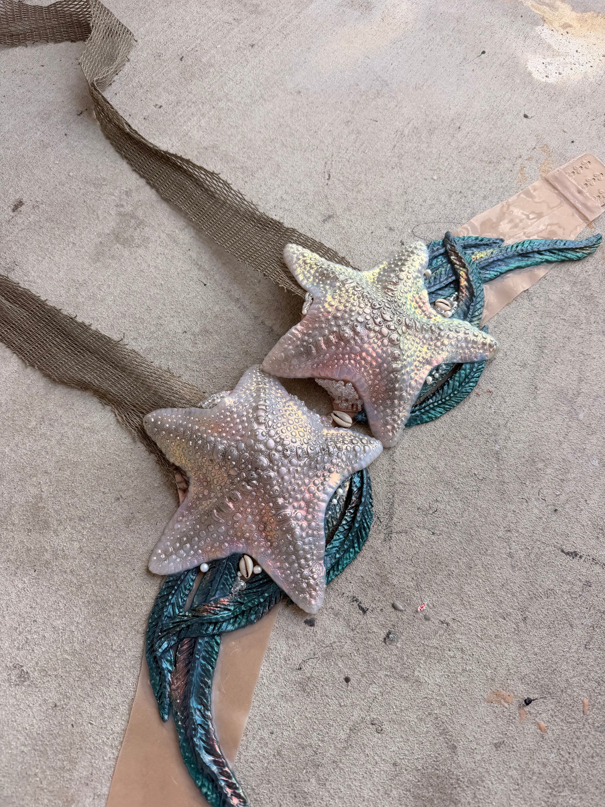Color Shift Starfish Mermaid Top – 34C pre made