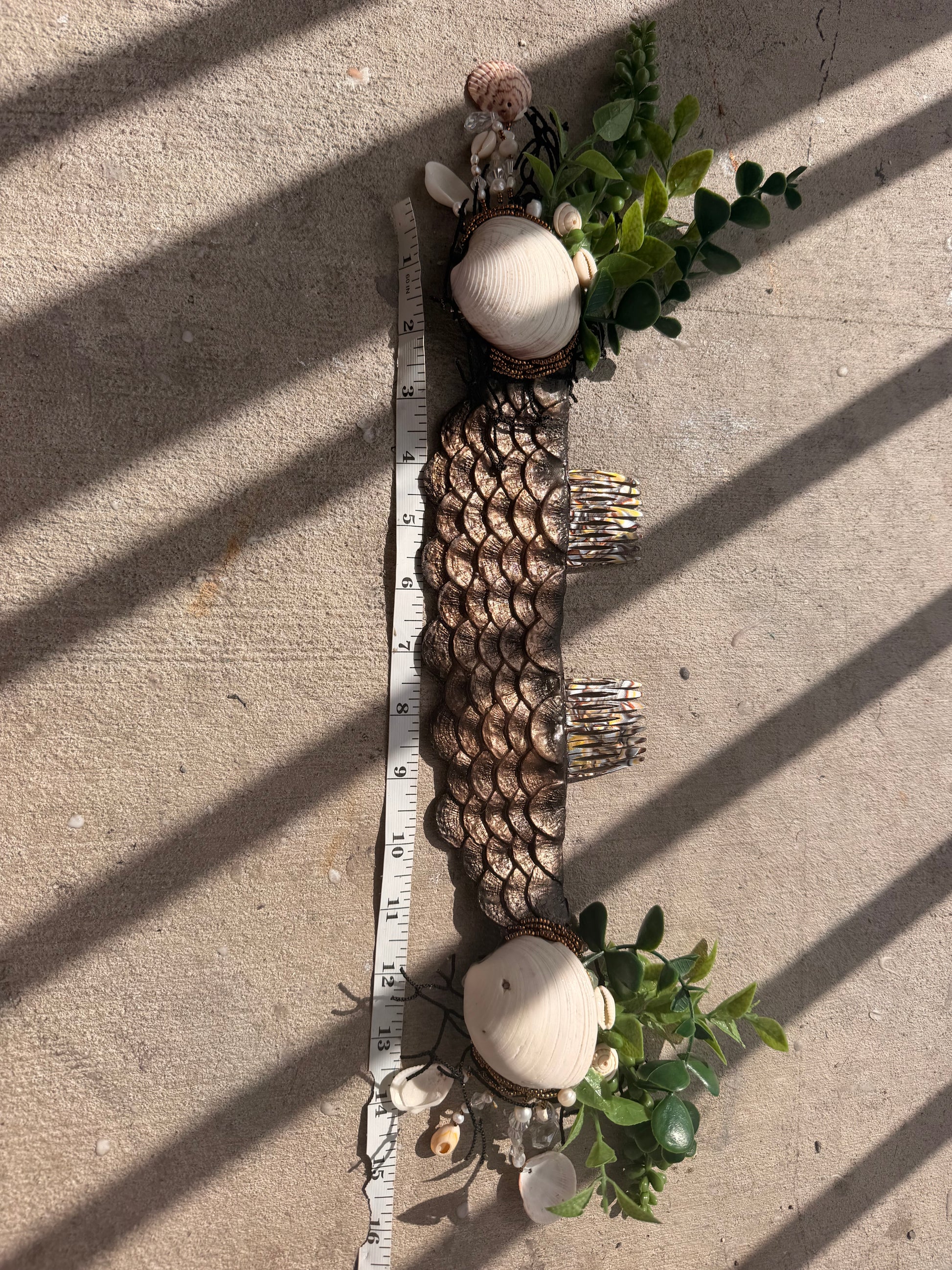 Clam Shell Bronze Scale band Headress