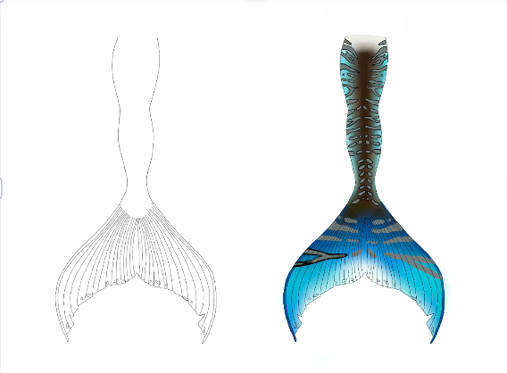 Custom Mermaid Tail Design