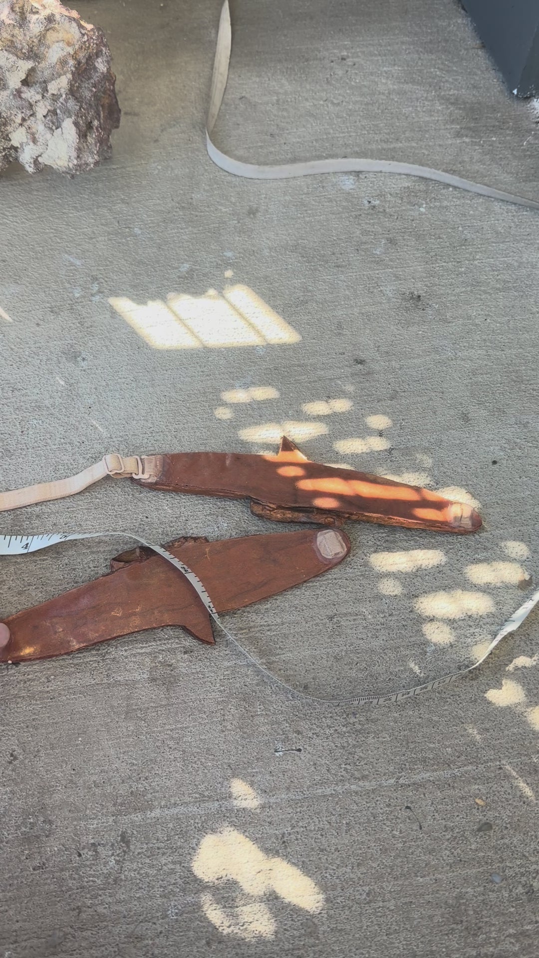 Pre-Made Bronze Shark-Toothed Upper Arm Bands (Set of Two)