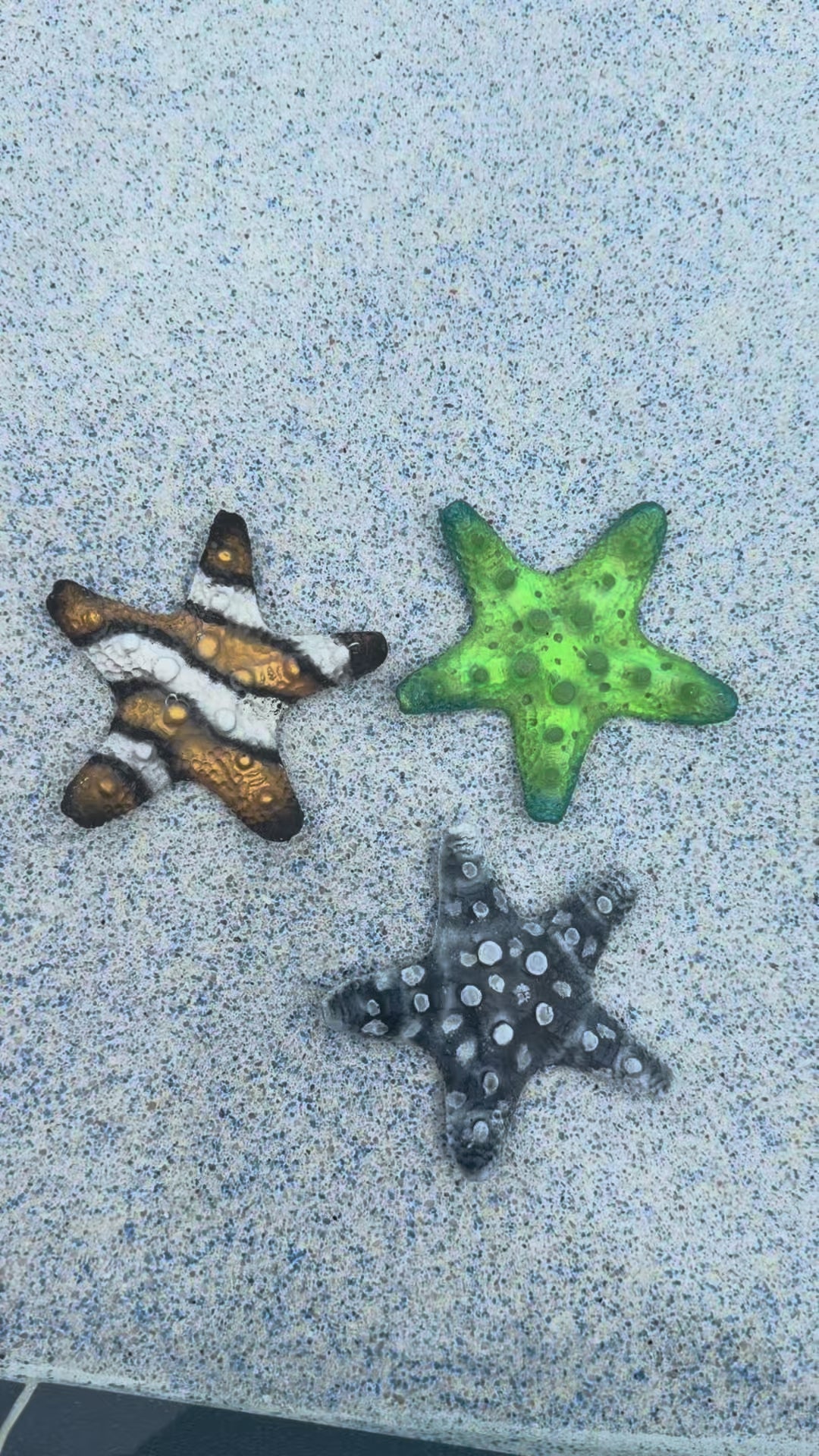 Animal-Inspired Starfish Dive Toy Set – 3 Pack